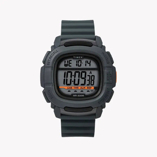 Timex Men's Gray Silicone Watch, Digital Dial | TW5M26700-0