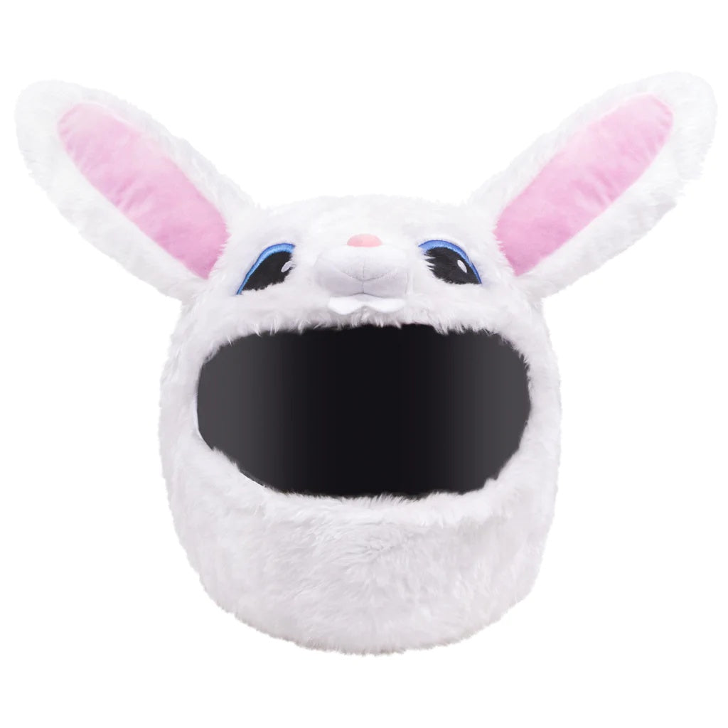 Helmet Protection Headgear  Full Helmet Cartoon Plush Panda Frog Puppy Unveiled Helmet Sports Car